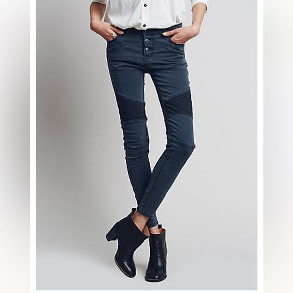 BP Pants - bp Dark Blue Moto Skinny Pants
